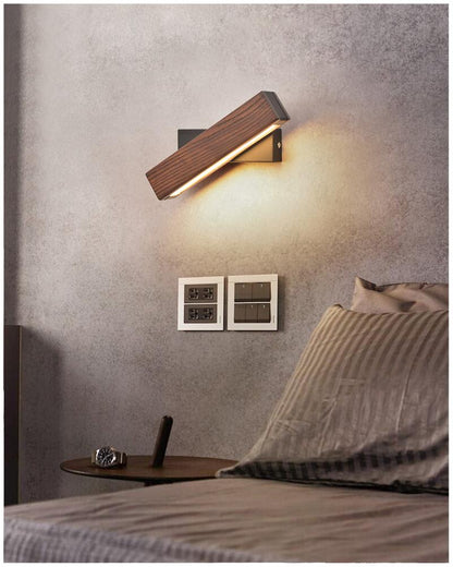 Lampe Murale LED en Bois et Métal - Éclairage Moderne et Élégant pour Intérieur