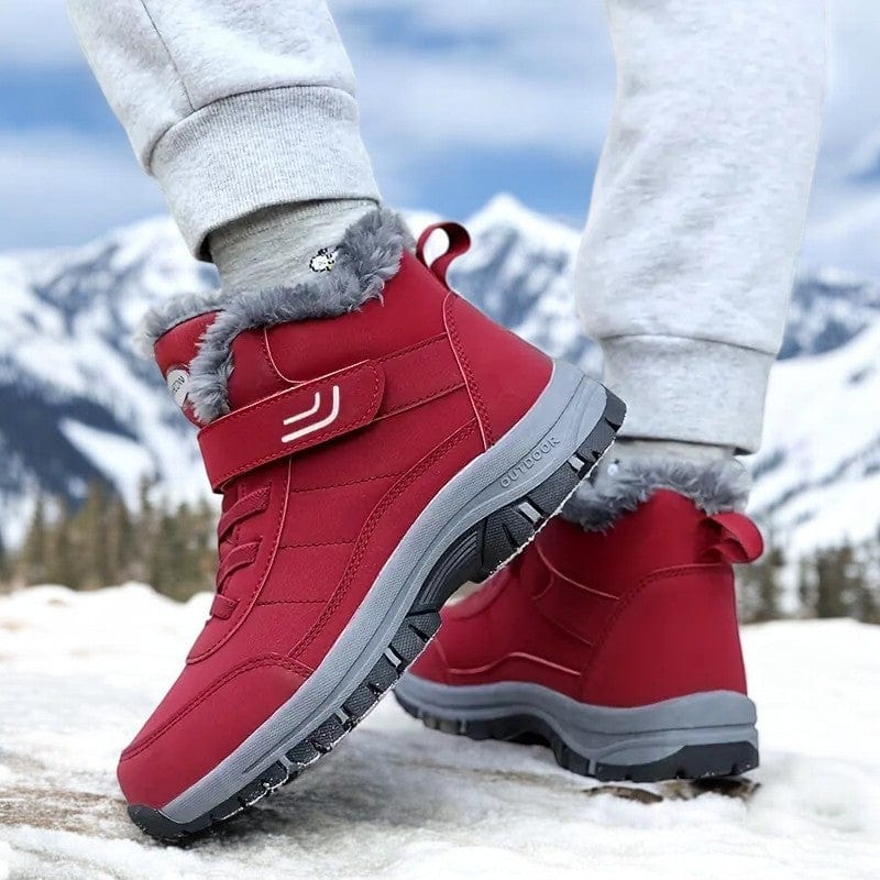 ThermoGrip Boots – Bottes Chaudes Hiver, Antidérapantes, Imperméables, Unisexe avec Fermeture Velcro