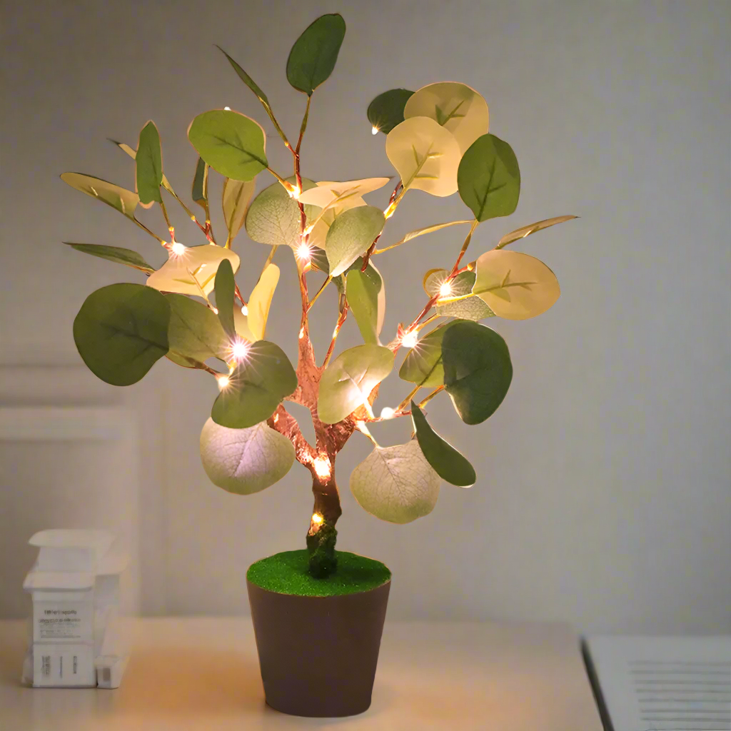 Lampe de Nuit LED Branches de Noël avec USB – Éclairage Doux et Élégant