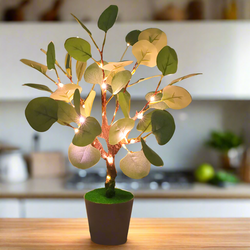 Lampe de Nuit LED Branches de Noël avec USB – Éclairage Doux et Élégant