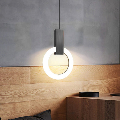 Suspension LED Nordic Ring - Lampe Moderne en Acrylique pour Salle à Manger et Salon