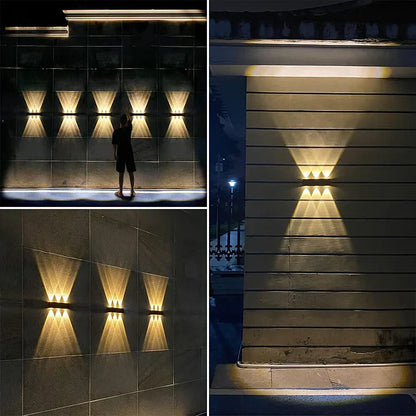 Lumières Solaires Extérieures Up Down – Éclairage Écologique pour Jardin et Terrasse