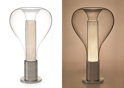 Lampe de Table Art Lava en Verre – Éclairage LED Dynamique et Apaisant
