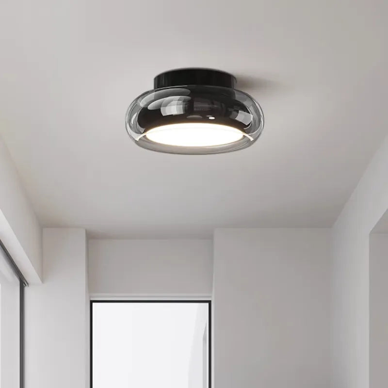 Plafonnier LED Vintage Petit en Acrylique – Charme Rétro et Efficacité Énergétique