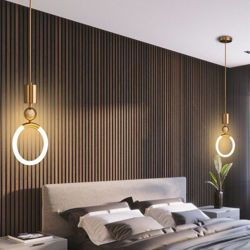 Suspension LED Nordic Simple - Lampe Minimaliste en Métal pour Cuisine, Salle à Manger et Bureau