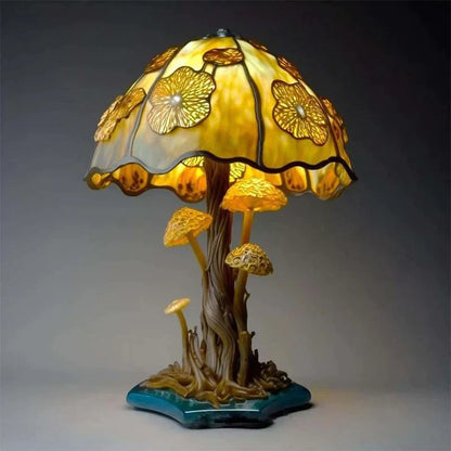 LampeFantaisie en Vitrail Artistique – Lampe Décorative Classique, Éclairage Relaxant, Style Art Déco