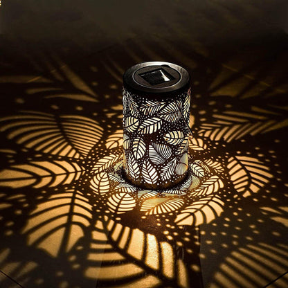 Luminous Leaf Lantern – Lampe Solaire Décorative en Forme de Feuilles, Éclairage Extérieur pour Jardin et Terrasse