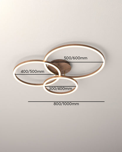 Plafonnier Éléphant en Anneau LED - Luminaire Moderne Design Géométrique avec Éclairage Économe en Énergie