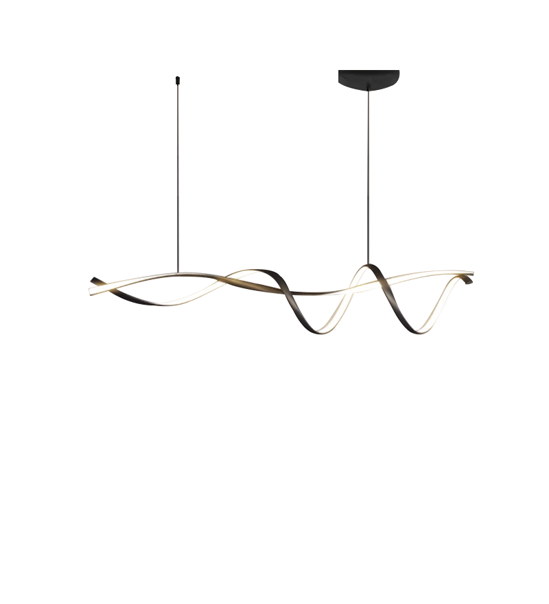 Suspension LED Moderne Noire – Élégance Minimaliste pour Intérieur Contemporain