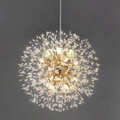 Suspension LED en Cristal – Design Moderne Inspiré du Pissenlit pour Salon et Restaurant