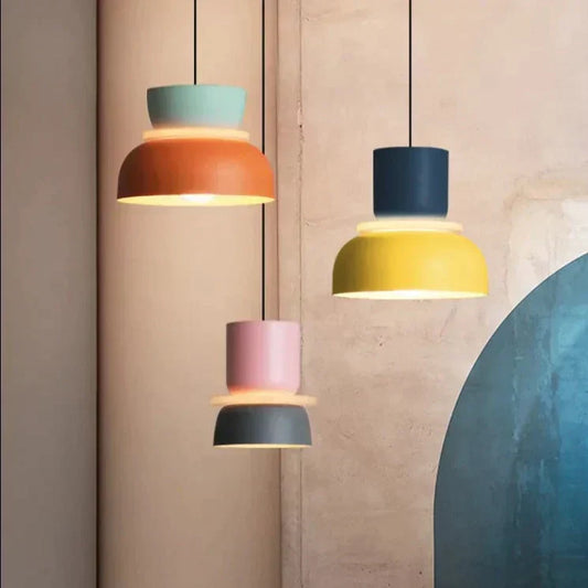 MacaronLight - Lampe Suspension Moderne Style Macaron Scandinave