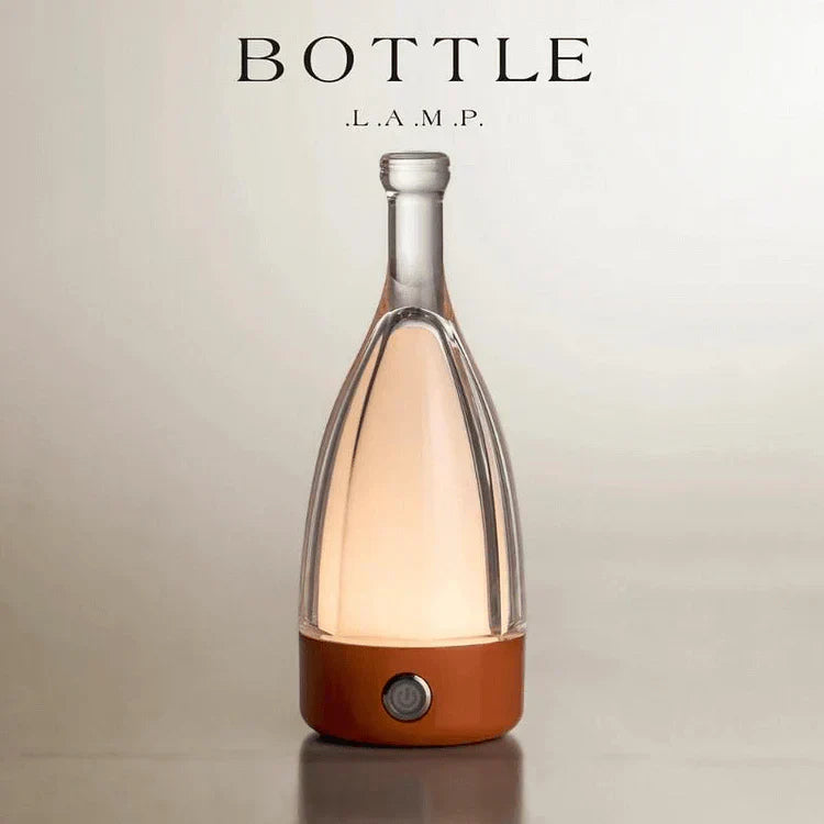 Lampe de Nuit Décorative Rechargeable en Forme de Bouteille de Vin – Éclairage Ambiance LED avec Fonction Dimmable