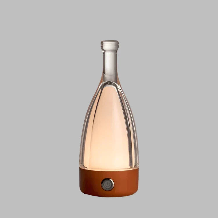 Lampe de Nuit Décorative Rechargeable en Forme de Bouteille de Vin – Éclairage Ambiance LED avec Fonction Dimmable