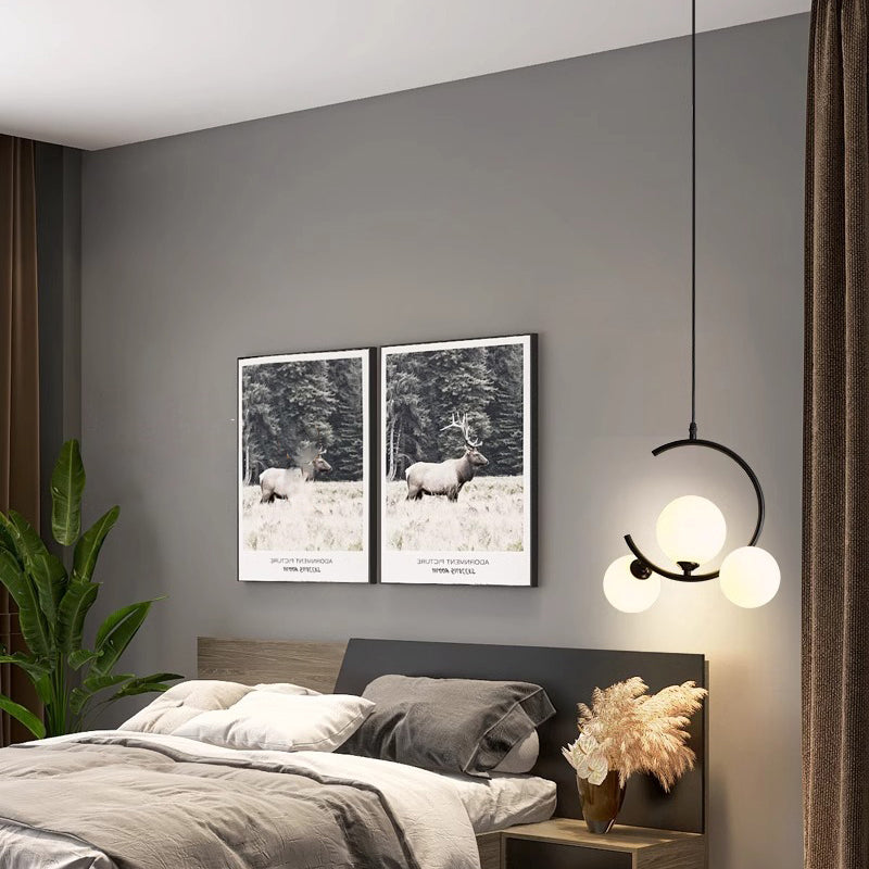 Suspension LED Moderne – Lampe Design en Verre et Acryl pour Salon et Salle à Manger