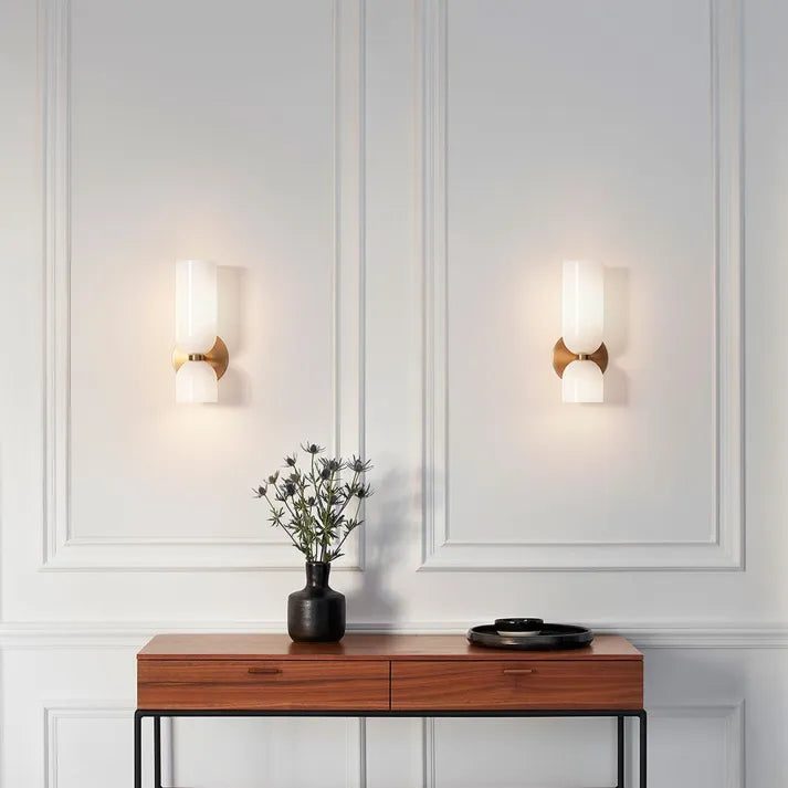 Applique Murale LED Double Tête en Verre – Élégance Moderne et Efficacité Énergétique