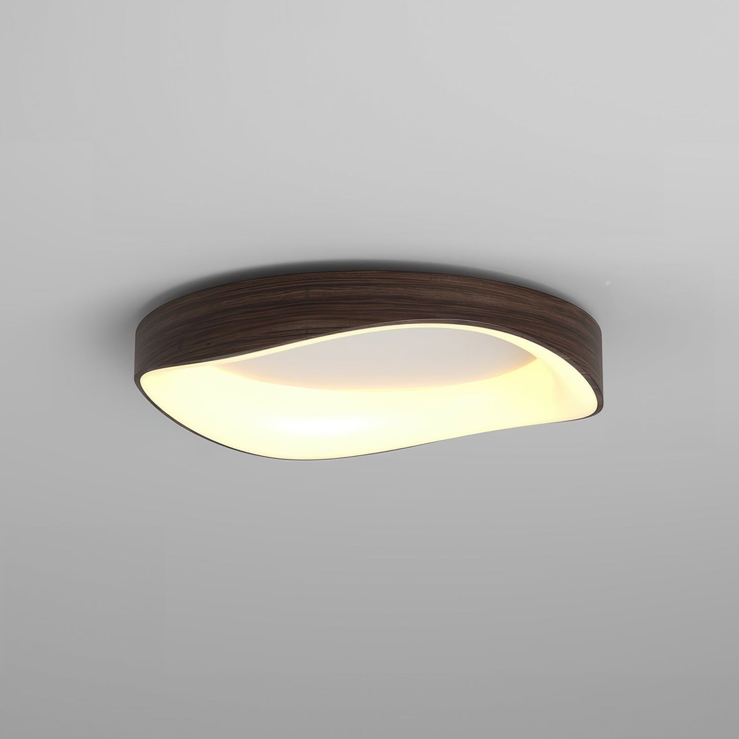 Plafonnier LED Nordic Artistic - Lampe Moderne en Bois et Métal avec Éclairage Doux
