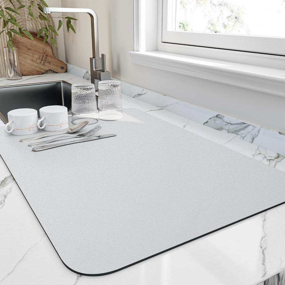 Tapis de Séchage Rapide pour Vaisselle - Ultra Absorbant et Compact