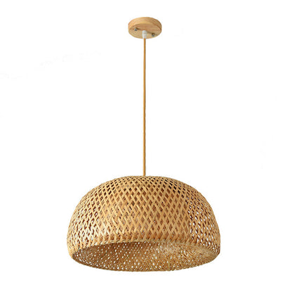 Lampe Pendante en Bambou - Design Artisanal Rattan pour Intérieur Élégant