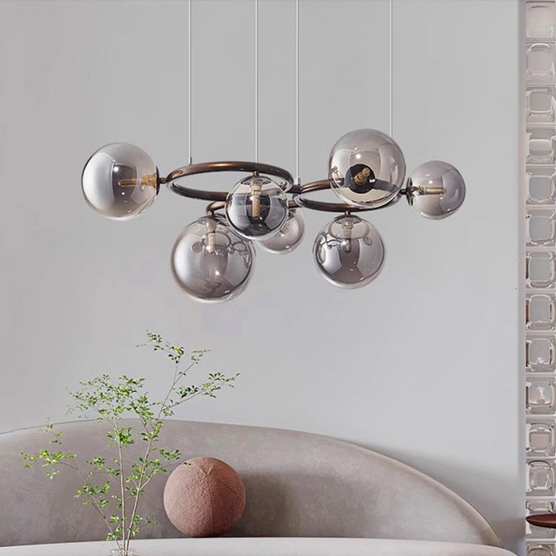 Suspension Moderne à 3 Anneaux LED - Lampe de Salle à Manger Dimmable et Élégante
