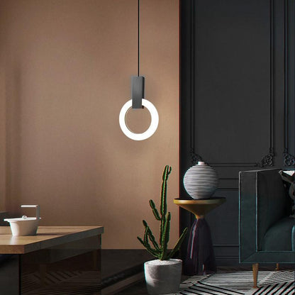 Suspension LED Nordic Ring - Lampe Moderne en Acrylique pour Salle à Manger et Salon